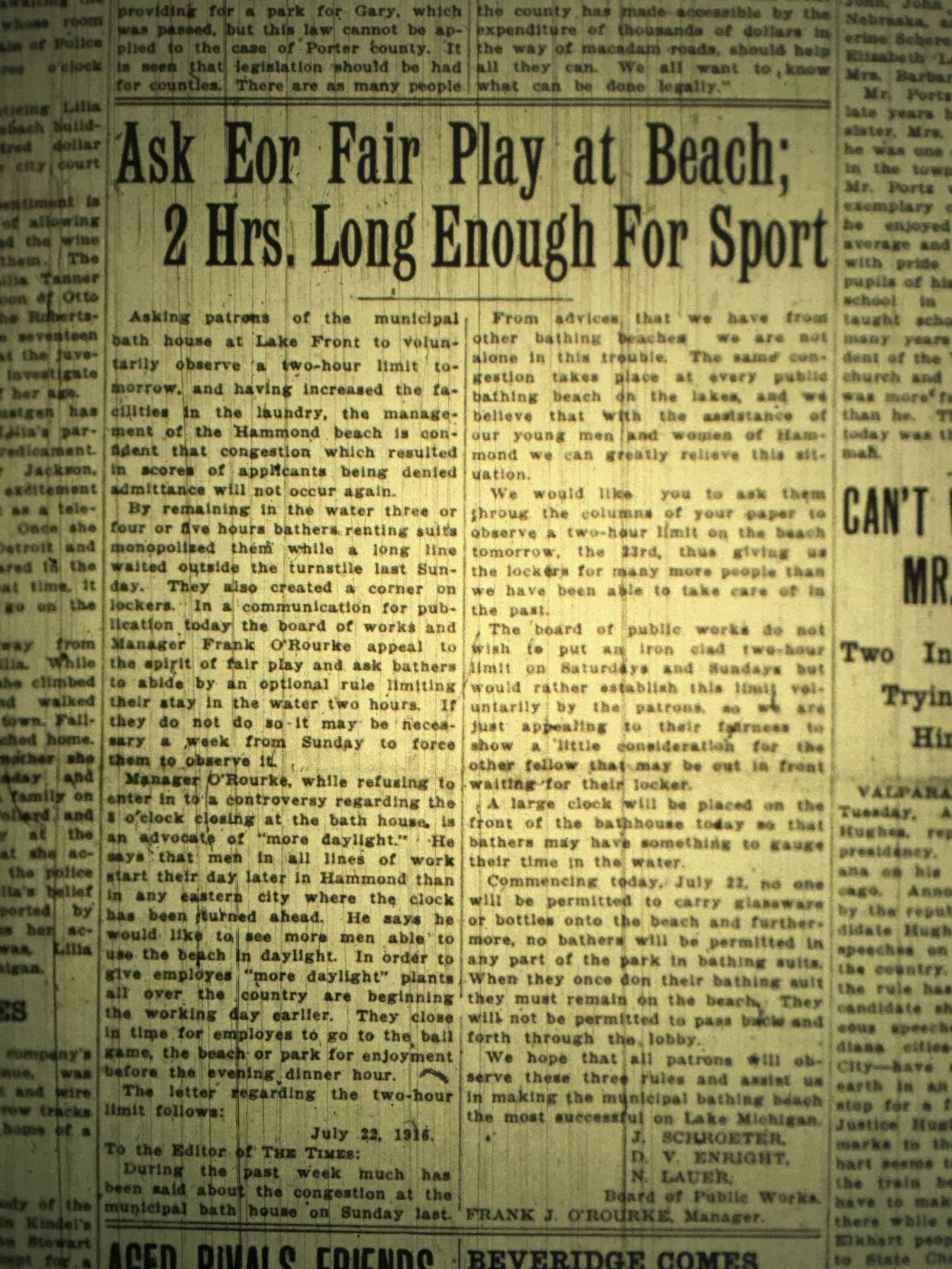 1916 heat wave